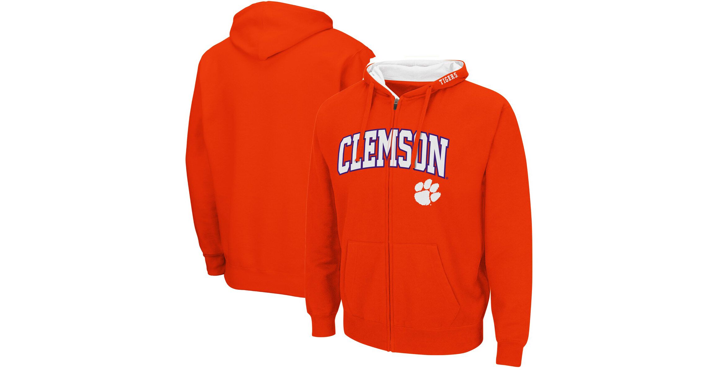 NCAA Clemson Tigers Arch & Logo 3.0 Full-Zip Hoodie
