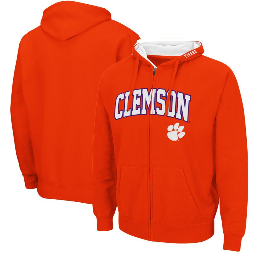 NCAA Clemson Tigers Arch & Logo 3.0 Full-Zip Hoodie