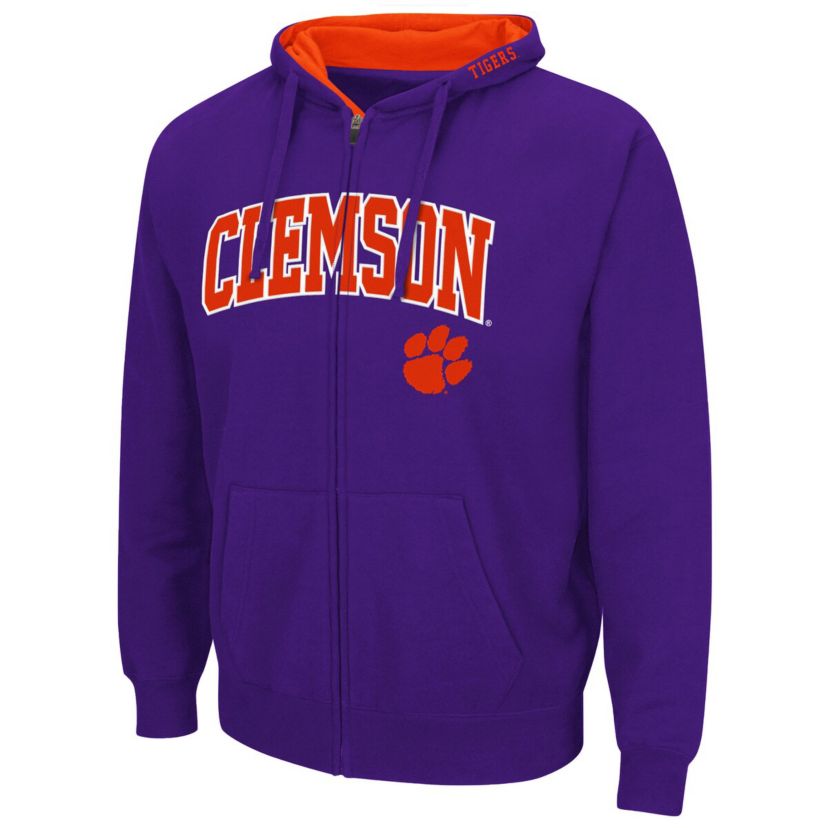 NCAA Clemson Tigers Arch & Logo 3.0 Full-Zip Hoodie