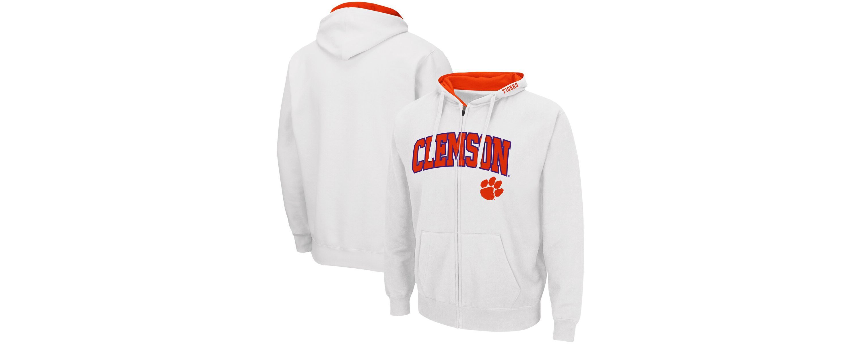 NCAA Clemson Tigers Arch & Logo 3.0 Full-Zip Hoodie