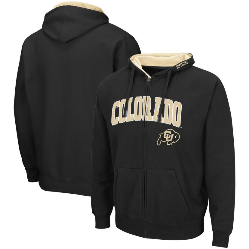 NCAA Colorado Buffaloes Arch & Logo 3.0 Full-Zip Hoodie