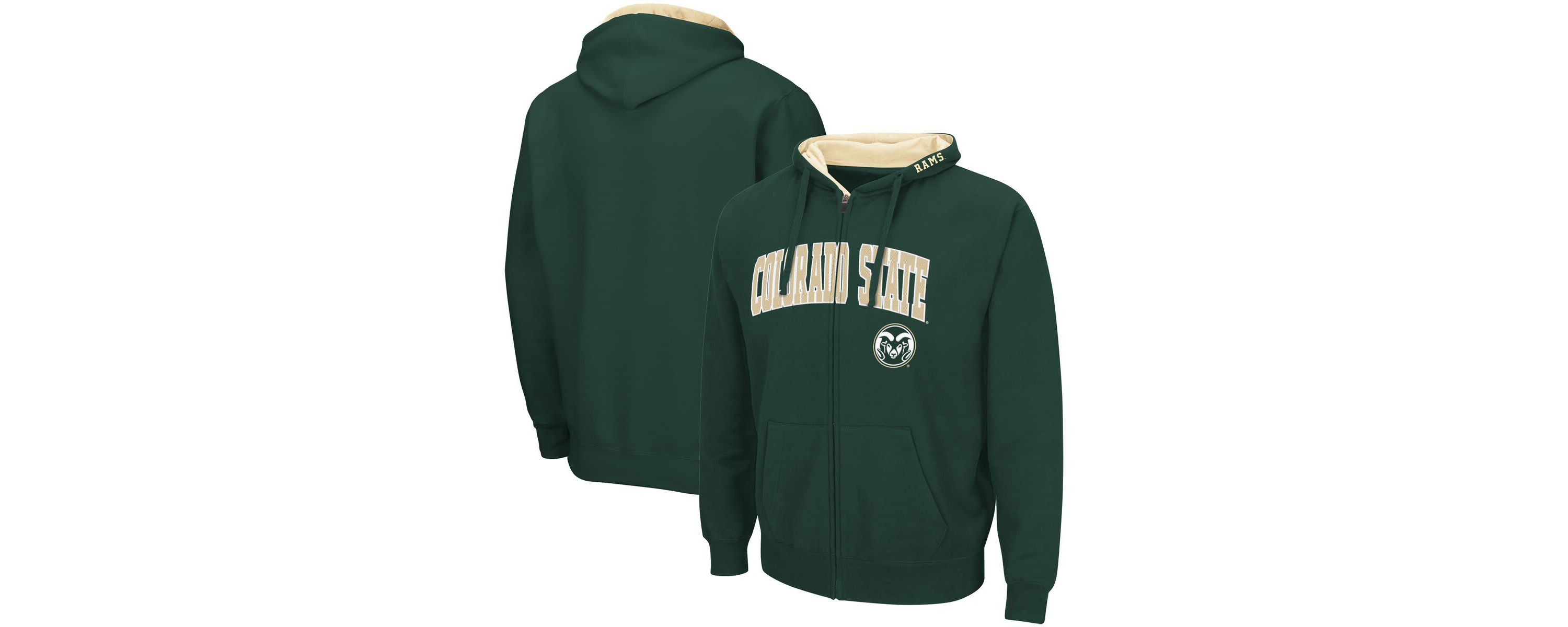 NCAA Colorado State Rams Arch & Logo 3.0 Full-Zip Hoodie