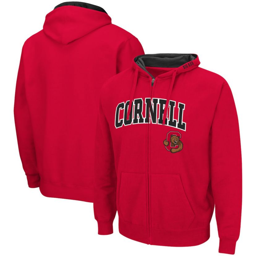 Cornell Big Red NCAA Cornell Big Arch & Logo 3.0 Full-Zip Hoodie