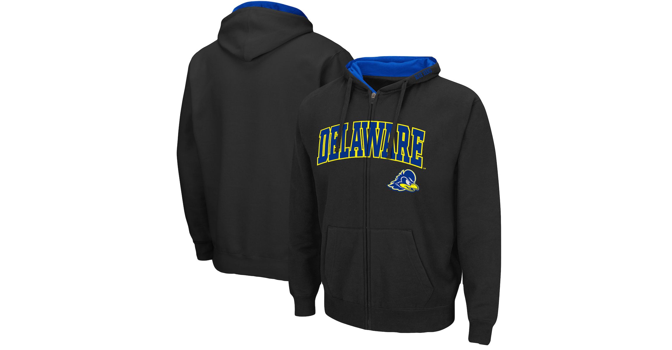 Delaware Fightin Blue Hens NCAA Delaware Fightin Hens Arch & Logo 3.0 Full-Zip Hoodie