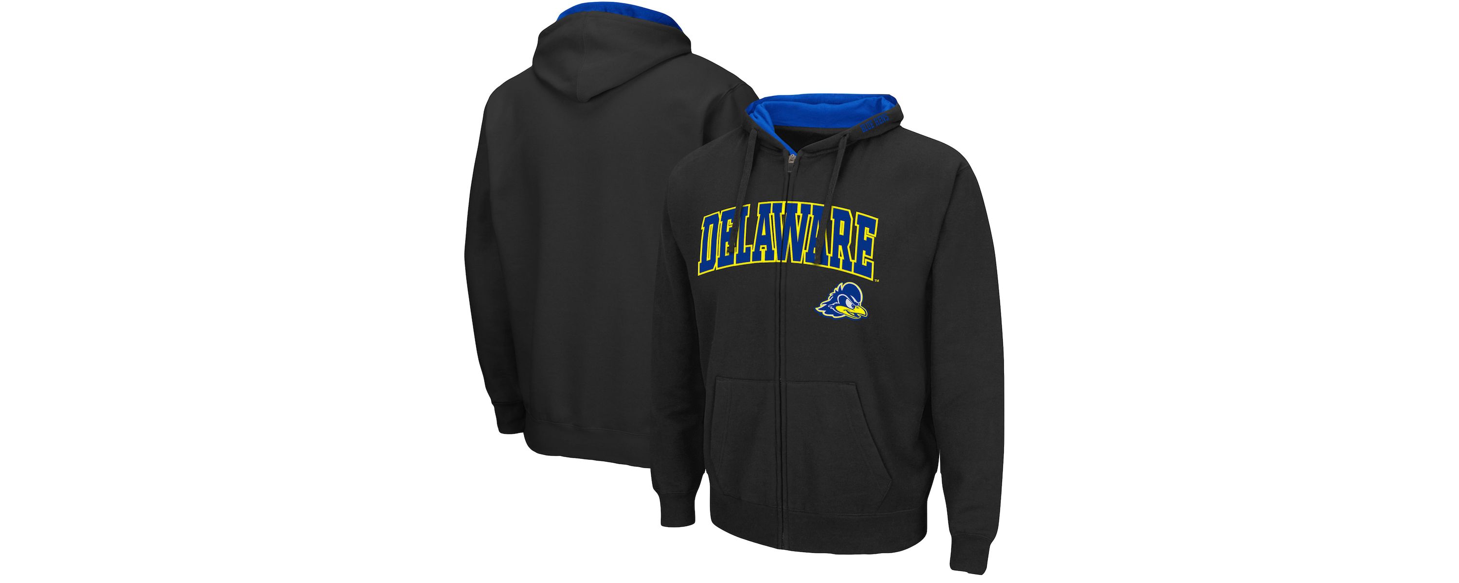 Delaware Fightin Blue Hens NCAA Delaware Fightin Hens Arch & Logo 3.0 Full-Zip Hoodie