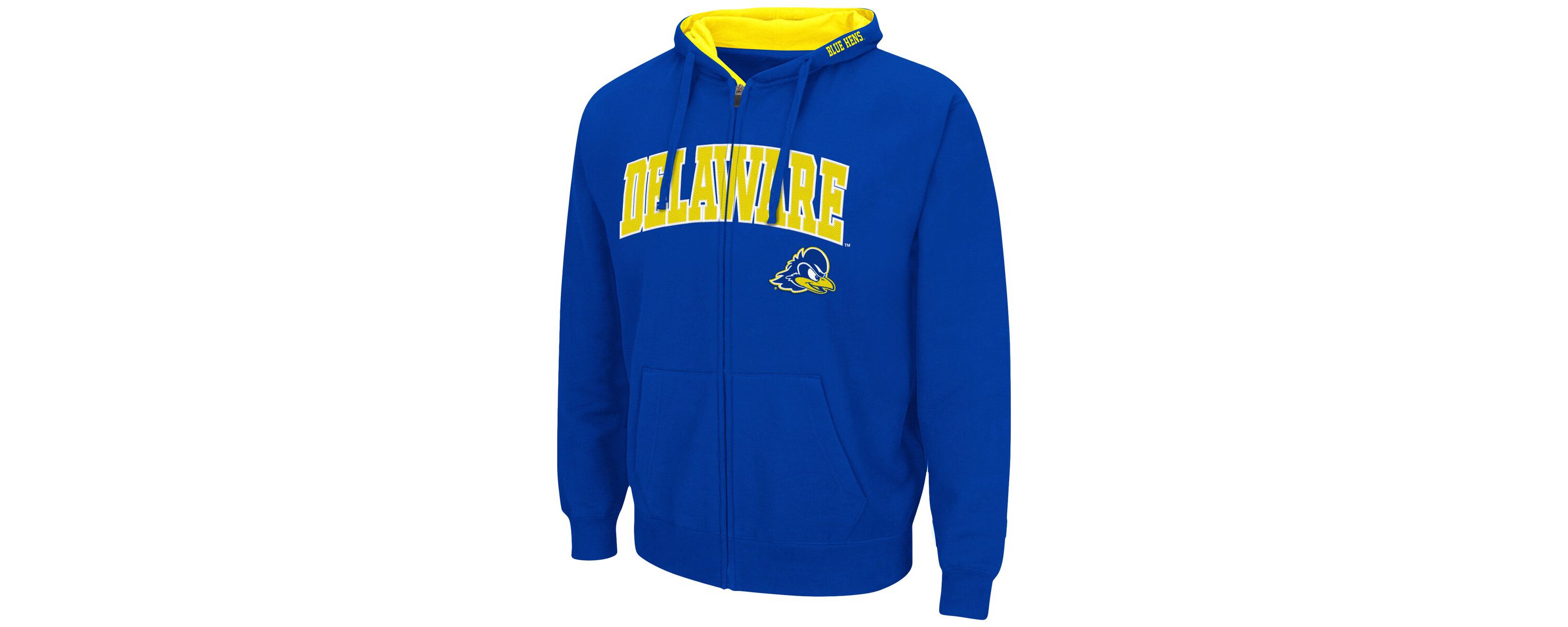 Delaware Fightin Blue Hens NCAA Delaware Fightin Hens Arch & Logo 3.0 Full-Zip Hoodie
