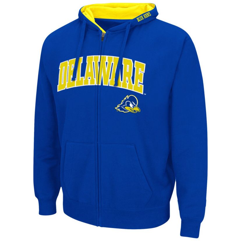 Delaware Fightin Blue Hens NCAA Delaware Fightin Hens Arch & Logo 3.0 Full-Zip Hoodie