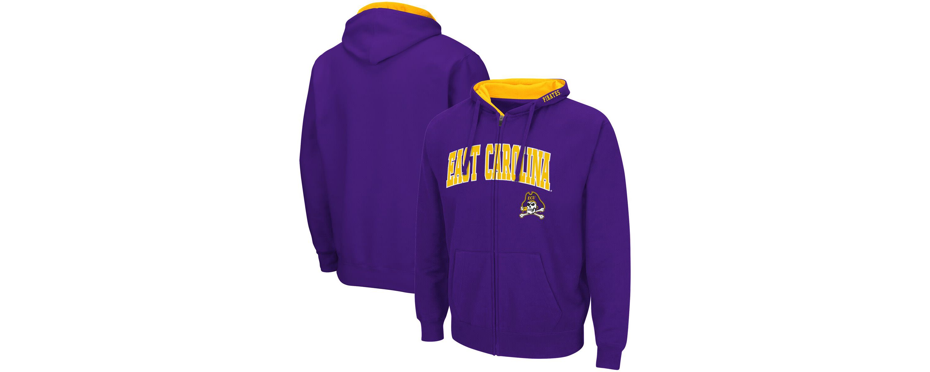 East Carolina Pirates NCAA ECU Pirates Arch & Logo 3.0 Full-Zip Hoodie