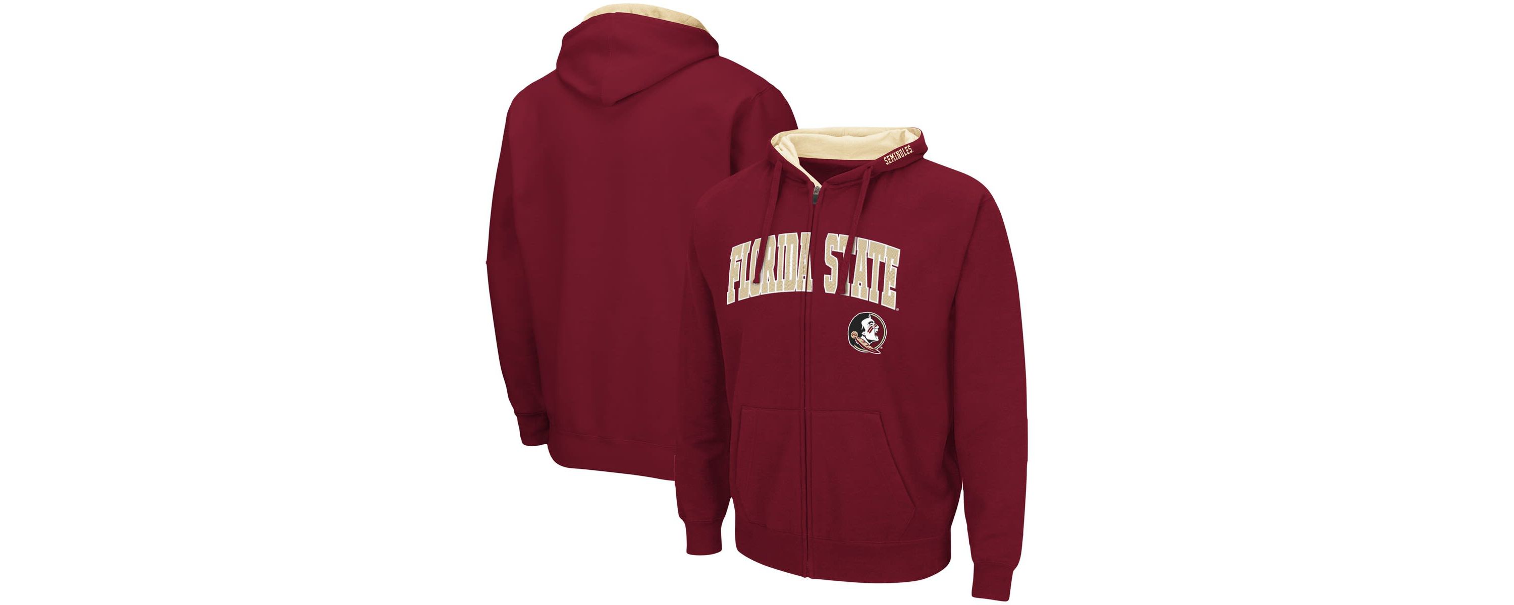 NCAA Florida State Seminoles Arch & Logo 3.0 Full-Zip Hoodie