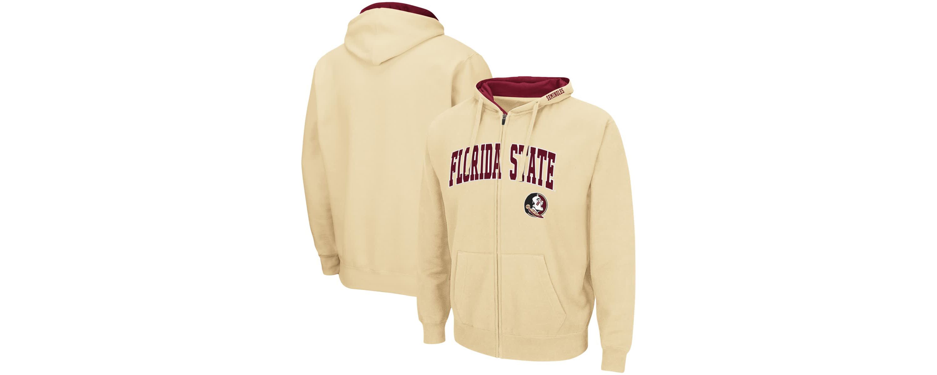 NCAA Florida State Seminoles Arch & Logo 3.0 Full-Zip Hoodie