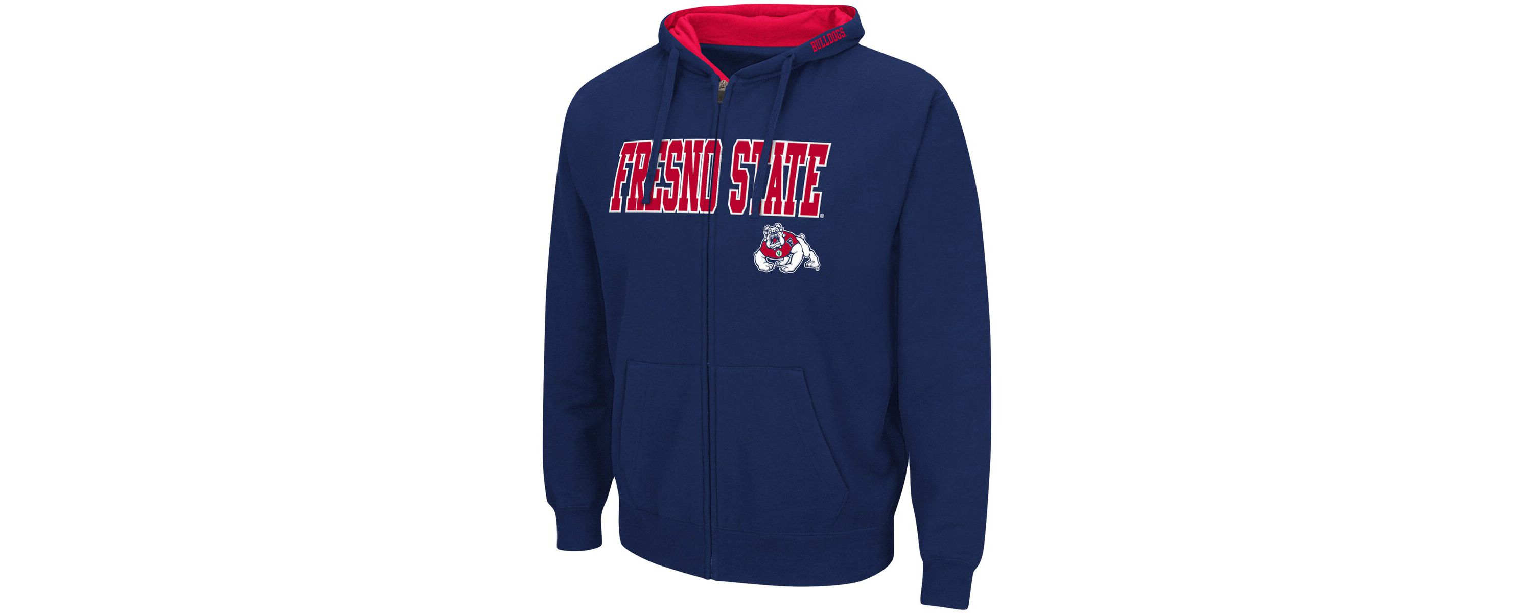 NCAA Fresno State Bulldogs Arch & Logo 3.0 Full-Zip Hoodie