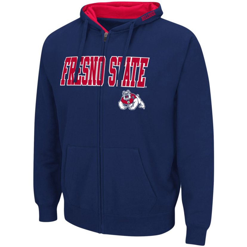 NCAA Fresno State Bulldogs Arch & Logo 3.0 Full-Zip Hoodie