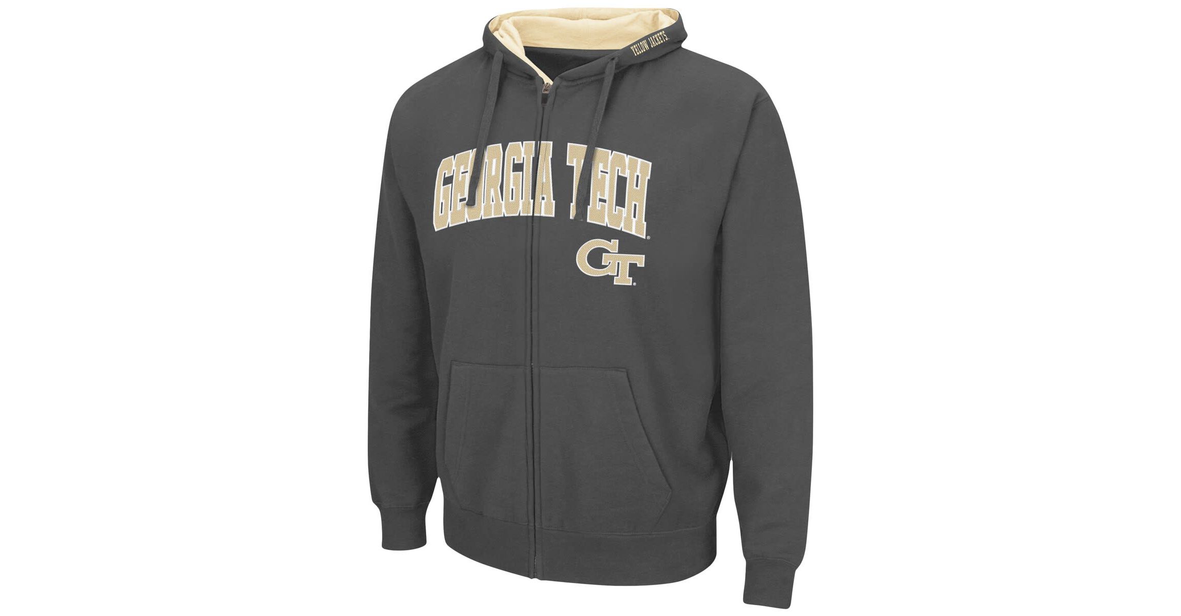 Georgia Tech Yellow Jackets NCAA Georgia Tech Jackets Arch & Logo 3.0 Full-Zip Hoodie
