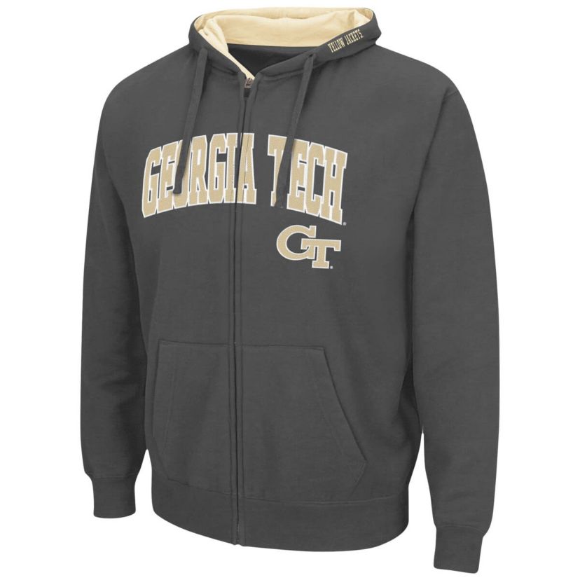 Georgia Tech Yellow Jackets NCAA Georgia Tech Jackets Arch & Logo 3.0 Full-Zip Hoodie