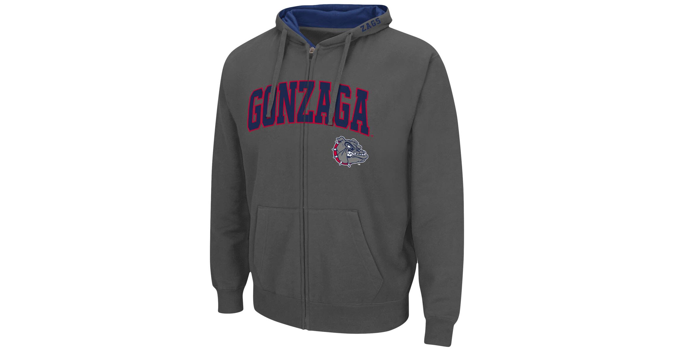 Gonzaga University Bulldogs NCAA Gonzaga Bulldogs Arch & Logo 3.0 Full-Zip Hoodie