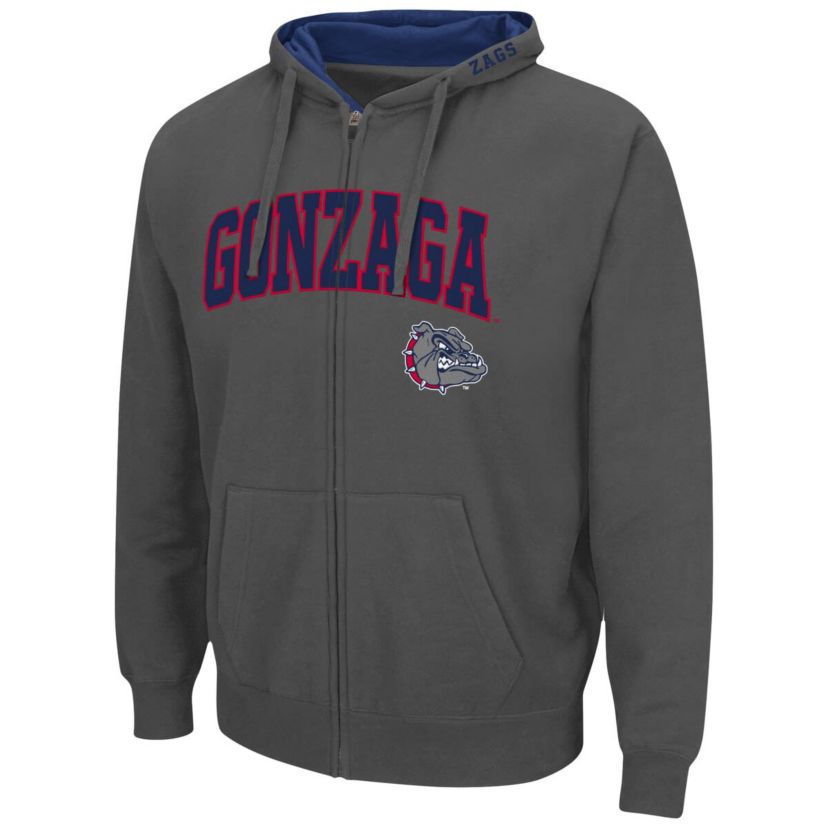 Gonzaga University Bulldogs NCAA Gonzaga Bulldogs Arch & Logo 3.0 Full-Zip Hoodie
