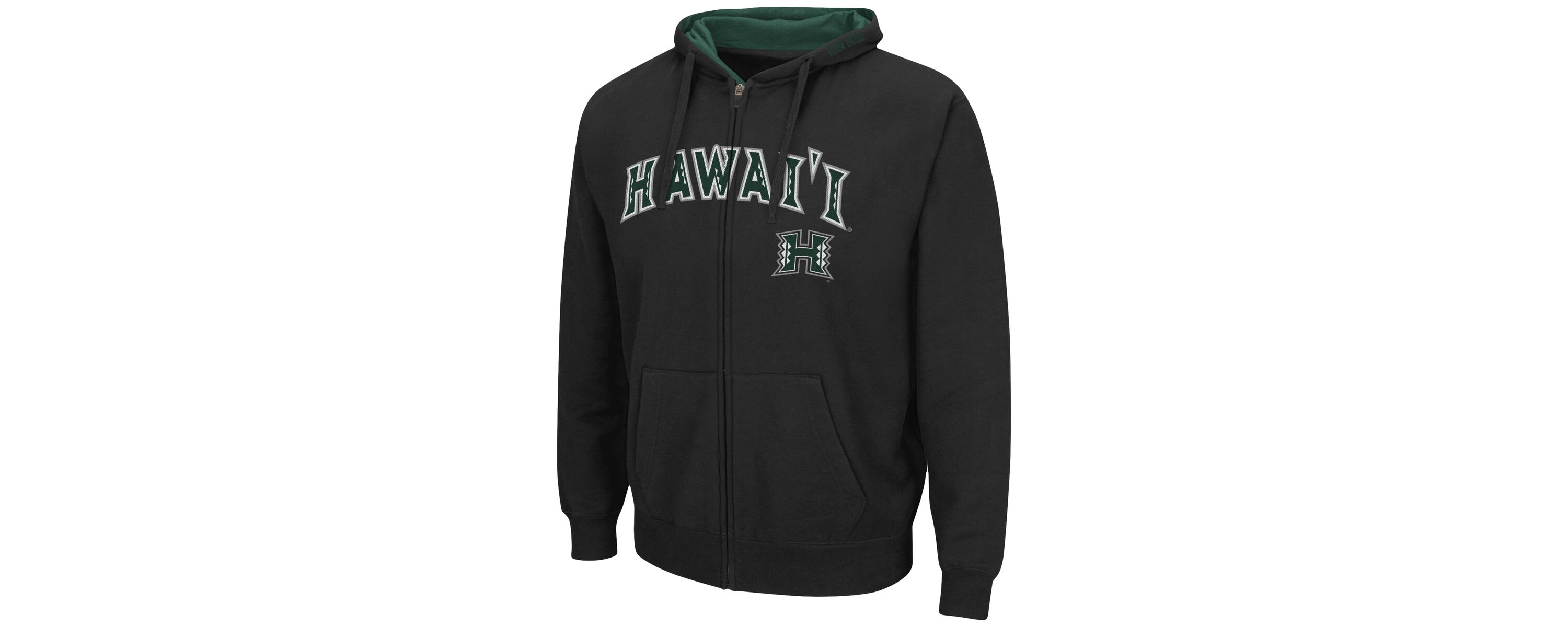 Hawaii Rainbow Warriors NCAA Hawaii Warriors Arch & Logo 3.0 Full-Zip Hoodie
