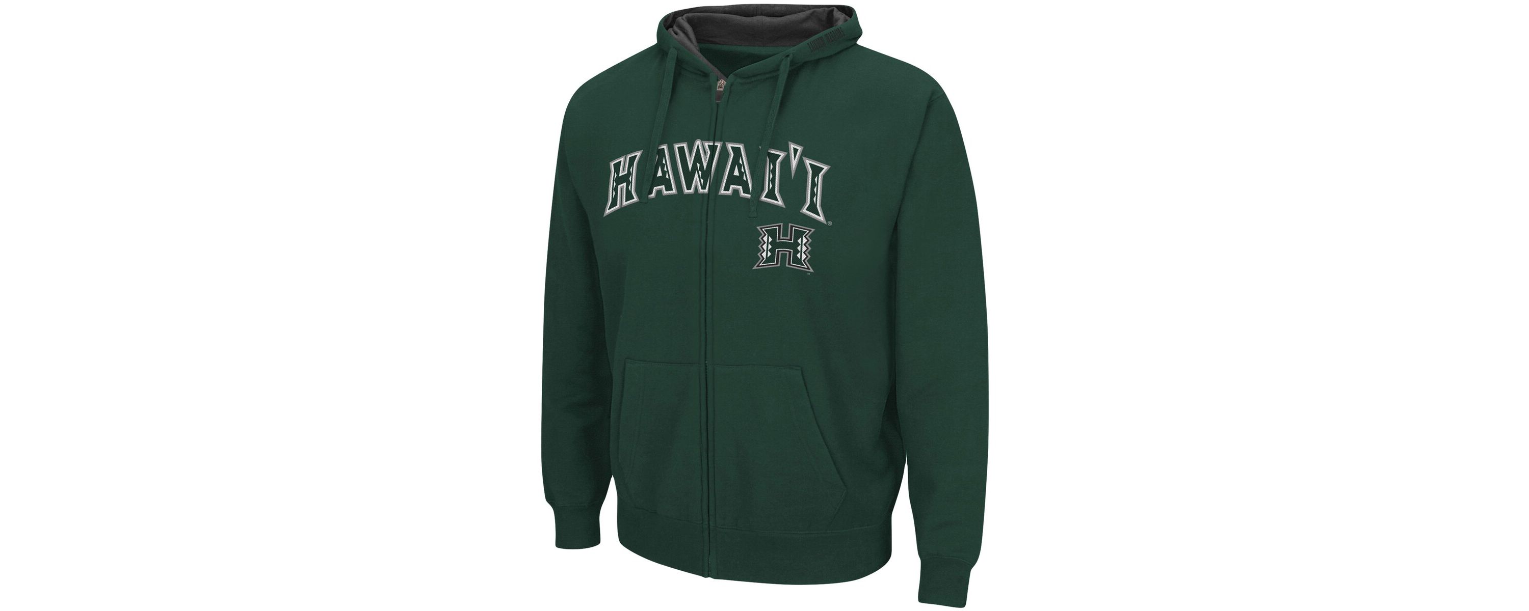 Hawaii Rainbow Warriors NCAA Hawaii Warriors Arch & Logo 3.0 Full-Zip Hoodie
