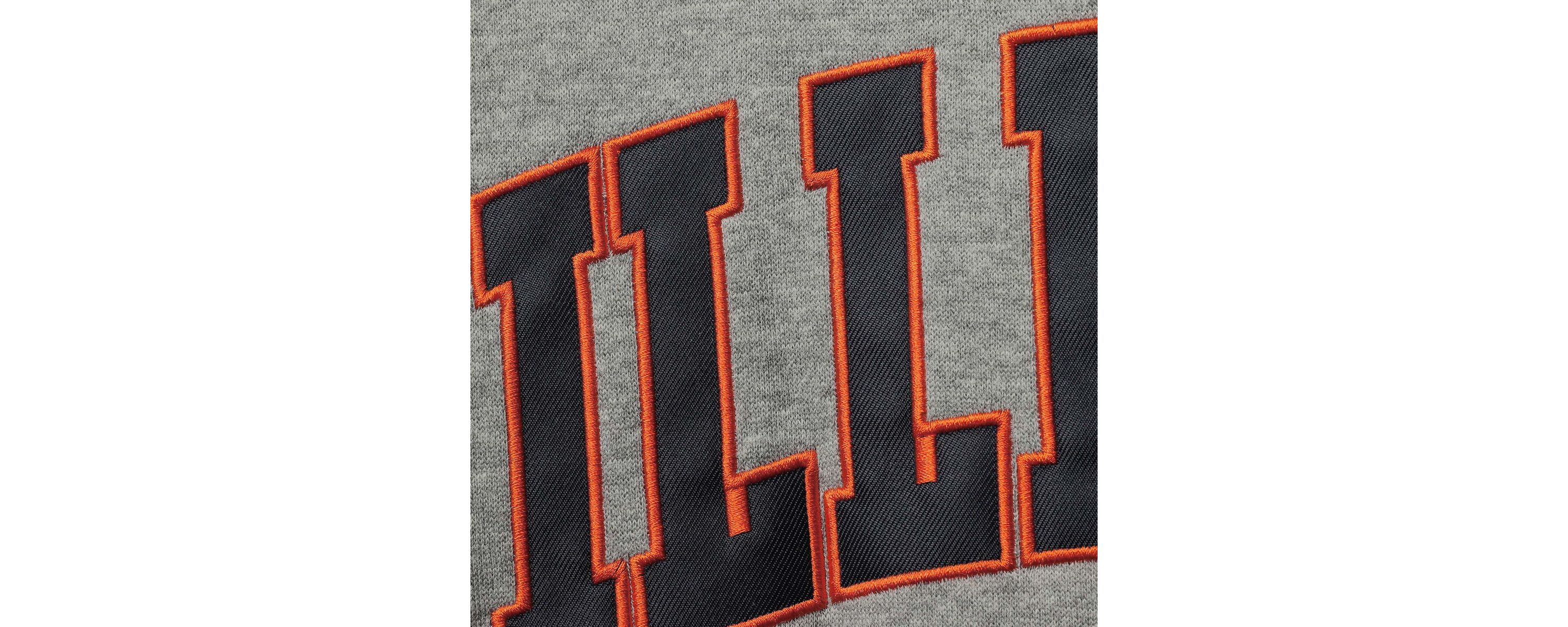 NCAA ed Illinois Fighting Illini Arch & Logo 3.0 Full-Zip Hoodie