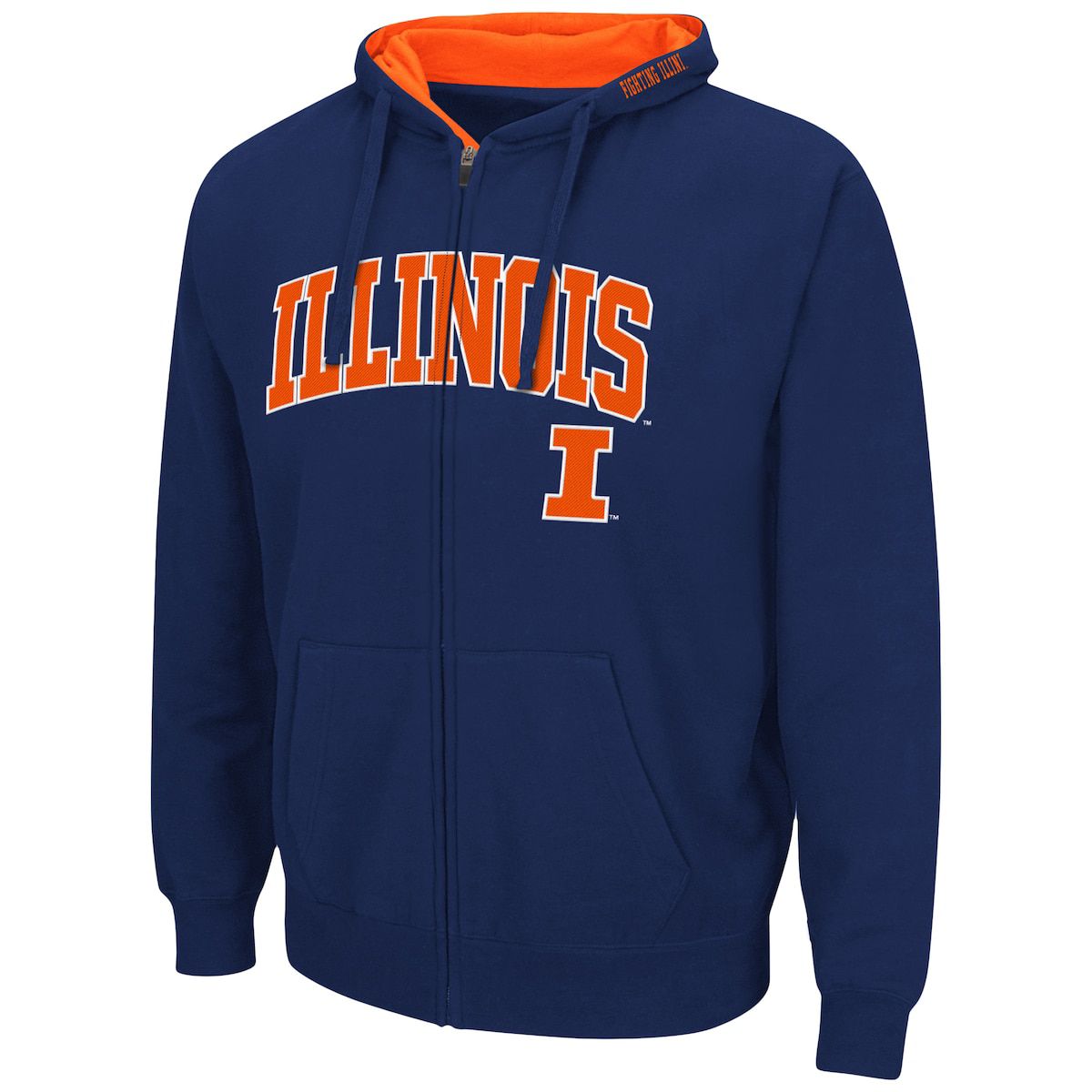 NCAA Illinois Fighting Illini Arch & Logo 3.0 Full-Zip Hoodie