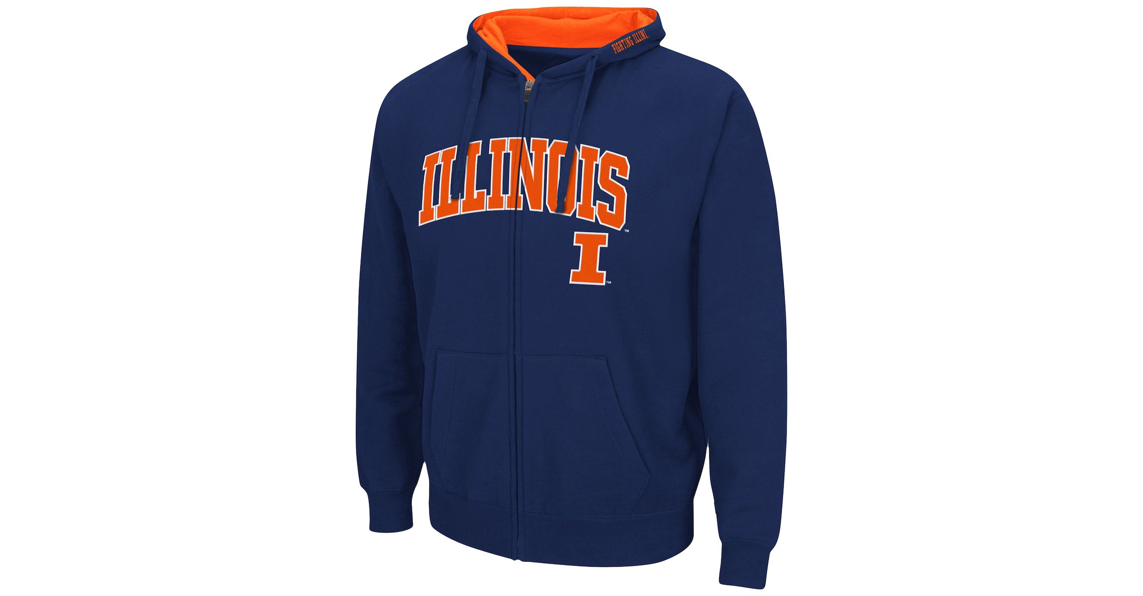 NCAA Illinois Fighting Illini Arch & Logo 3.0 Full-Zip Hoodie