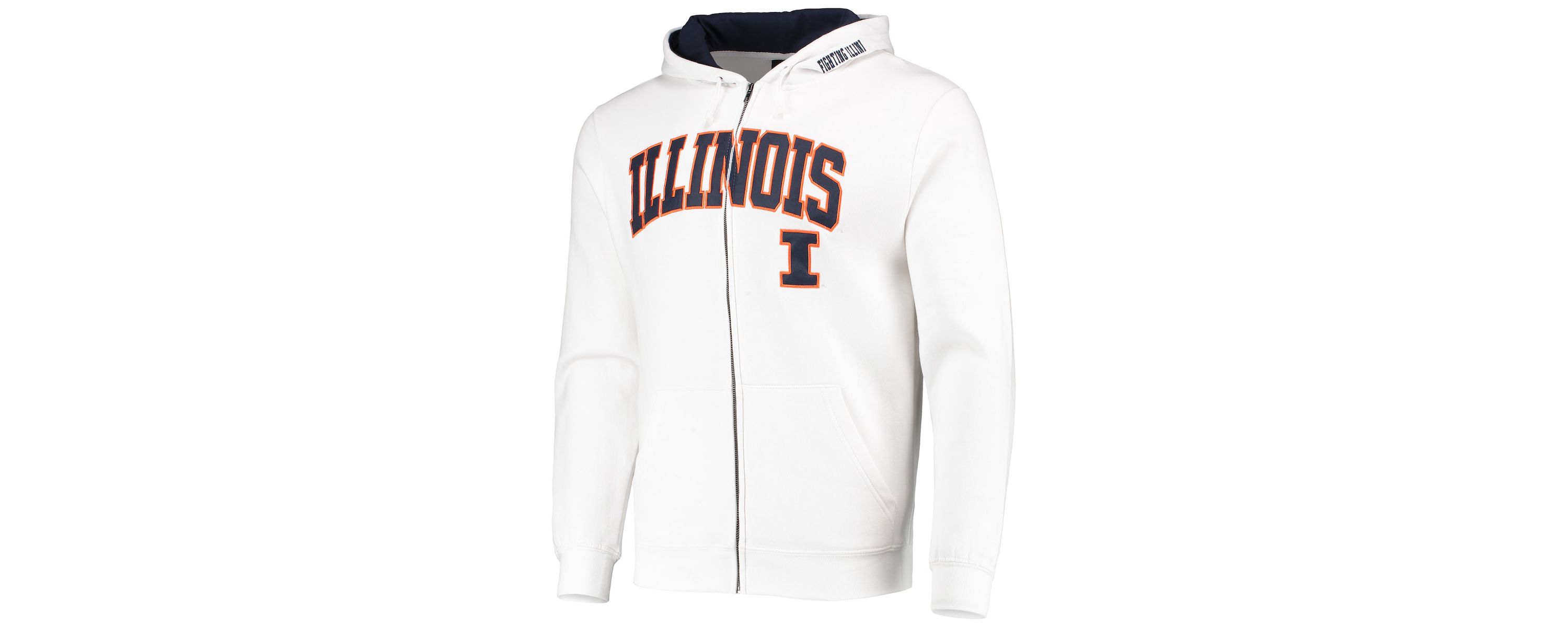 NCAA Illinois Fighting Illini Arch & Logo 3.0 Full-Zip Hoodie