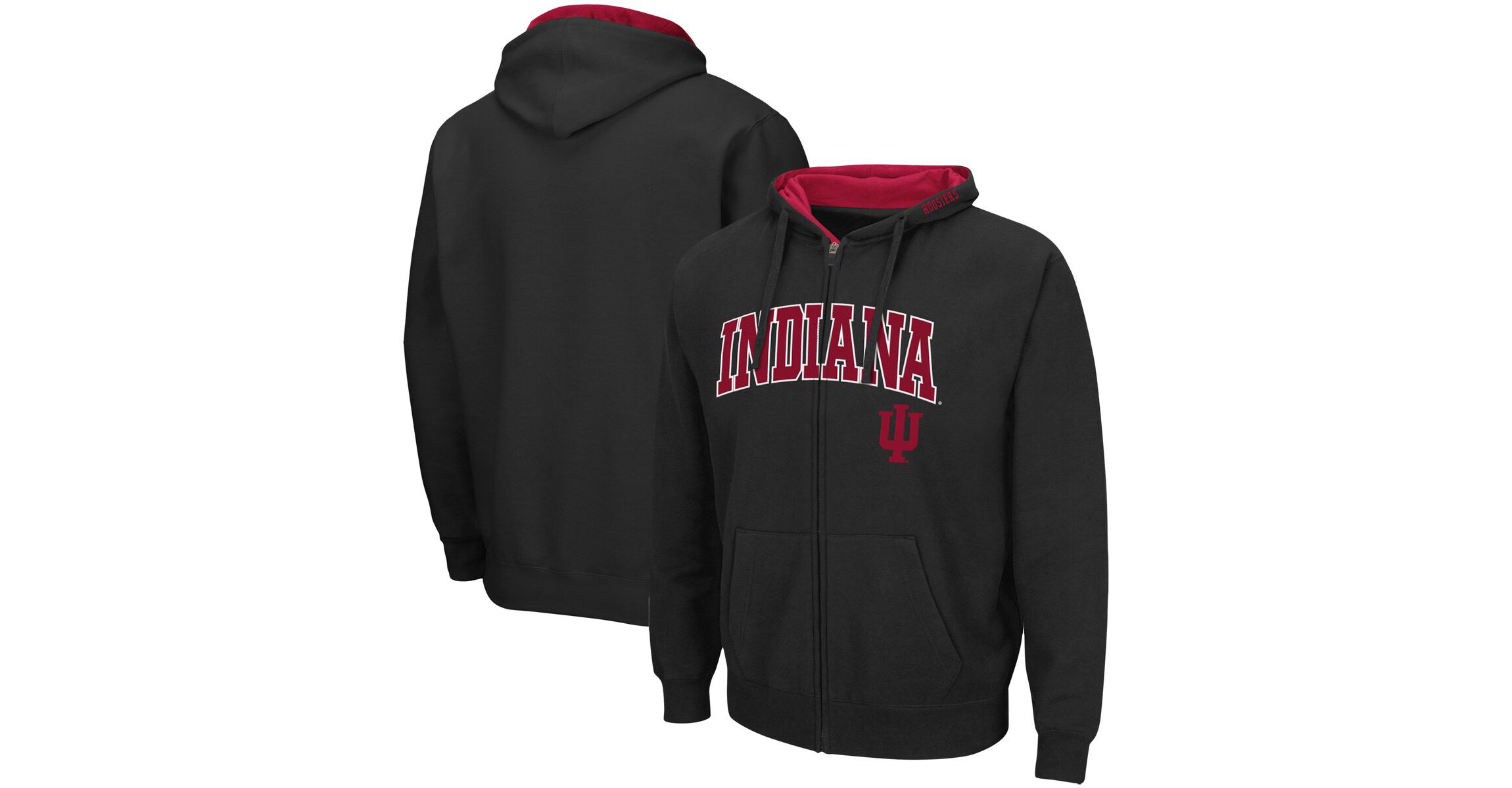 NCAA Indiana Hoosiers Arch & Logo 3.0 Full-Zip Hoodie
