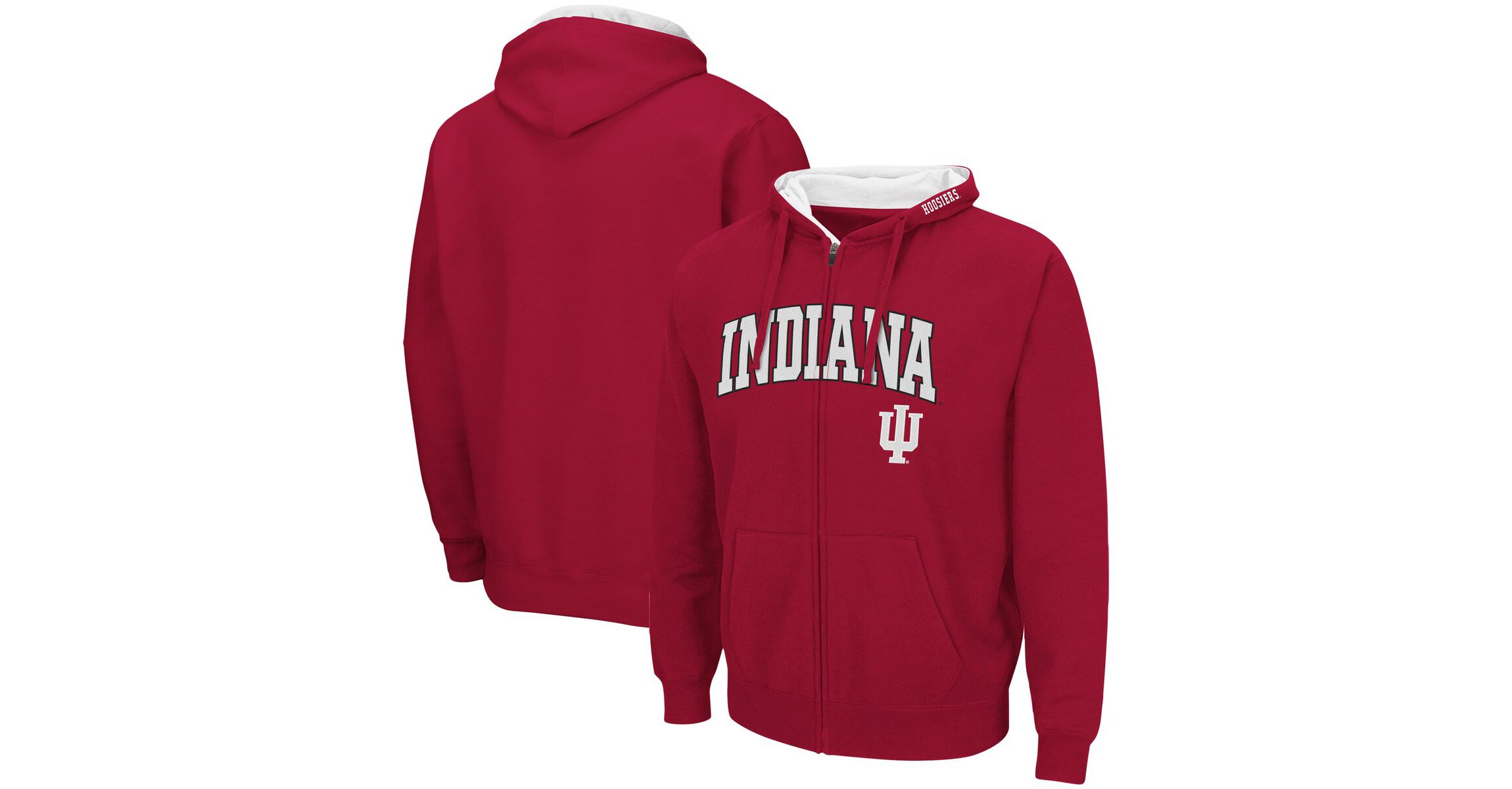 NCAA Indiana Hoosiers Arch & Logo 3.0 Full-Zip Hoodie