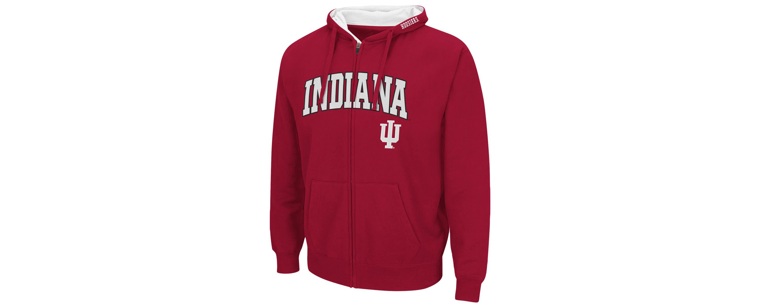 NCAA Indiana Hoosiers Arch & Logo 3.0 Full-Zip Hoodie