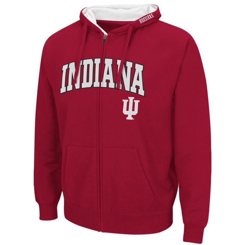 NCAA Indiana Hoosiers Arch & Logo 3.0 Full-Zip Hoodie
