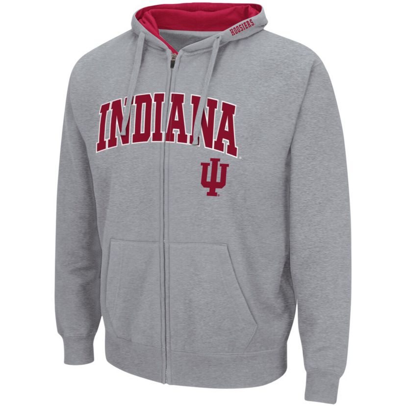 NCAA ed Indiana Hoosiers Arch & Logo 3.0 Full-Zip Hoodie