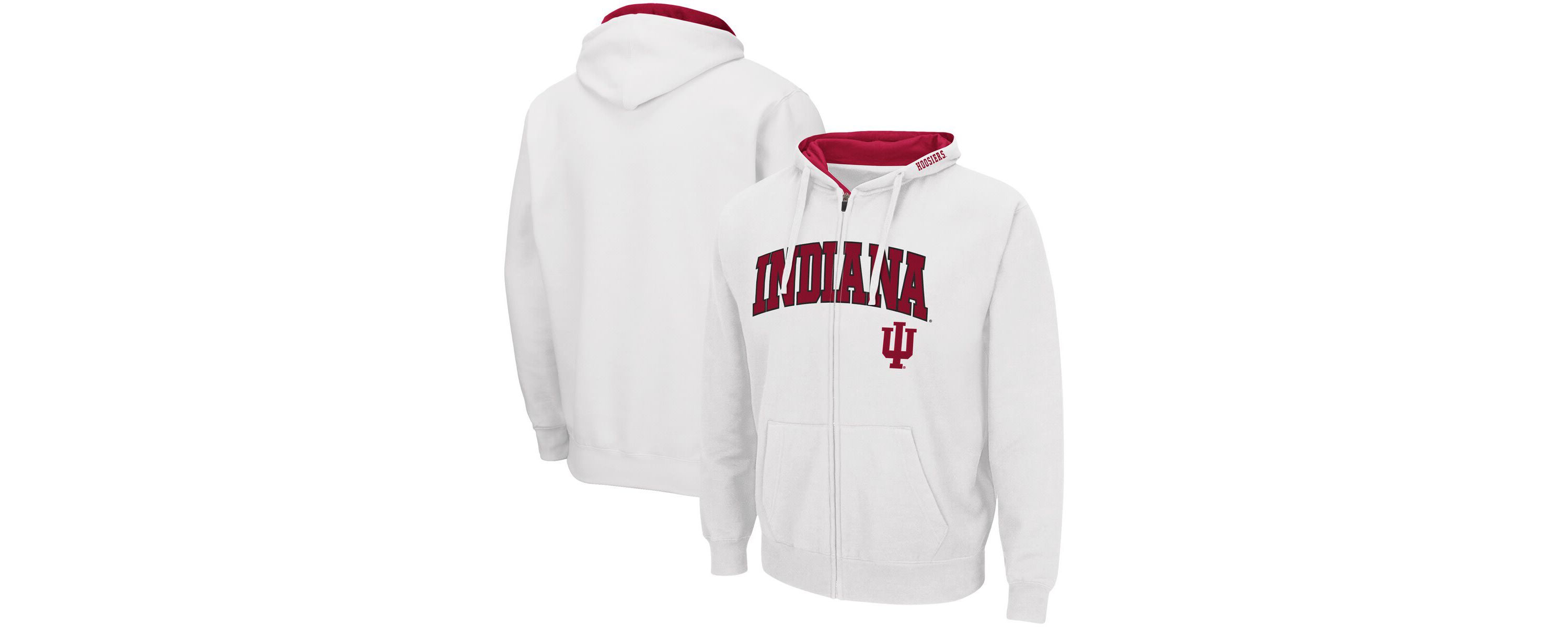 NCAA Indiana Hoosiers Arch & Logo 3.0 Full-Zip Hoodie