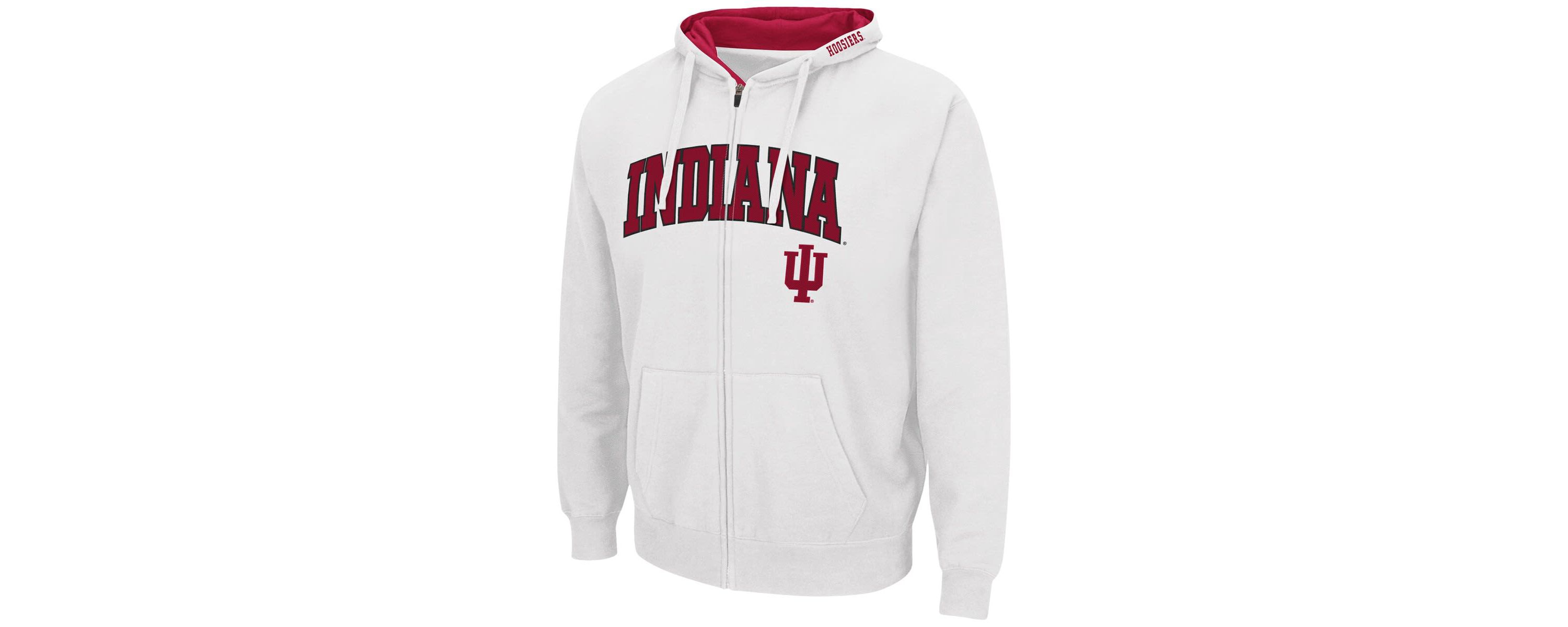 NCAA Indiana Hoosiers Arch & Logo 3.0 Full-Zip Hoodie