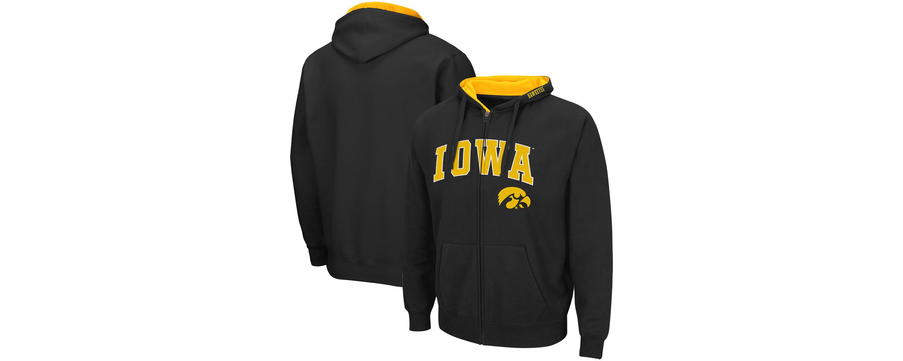 NCAA Iowa Hawkeyes Arch & Logo 3.0 Full-Zip Hoodie
