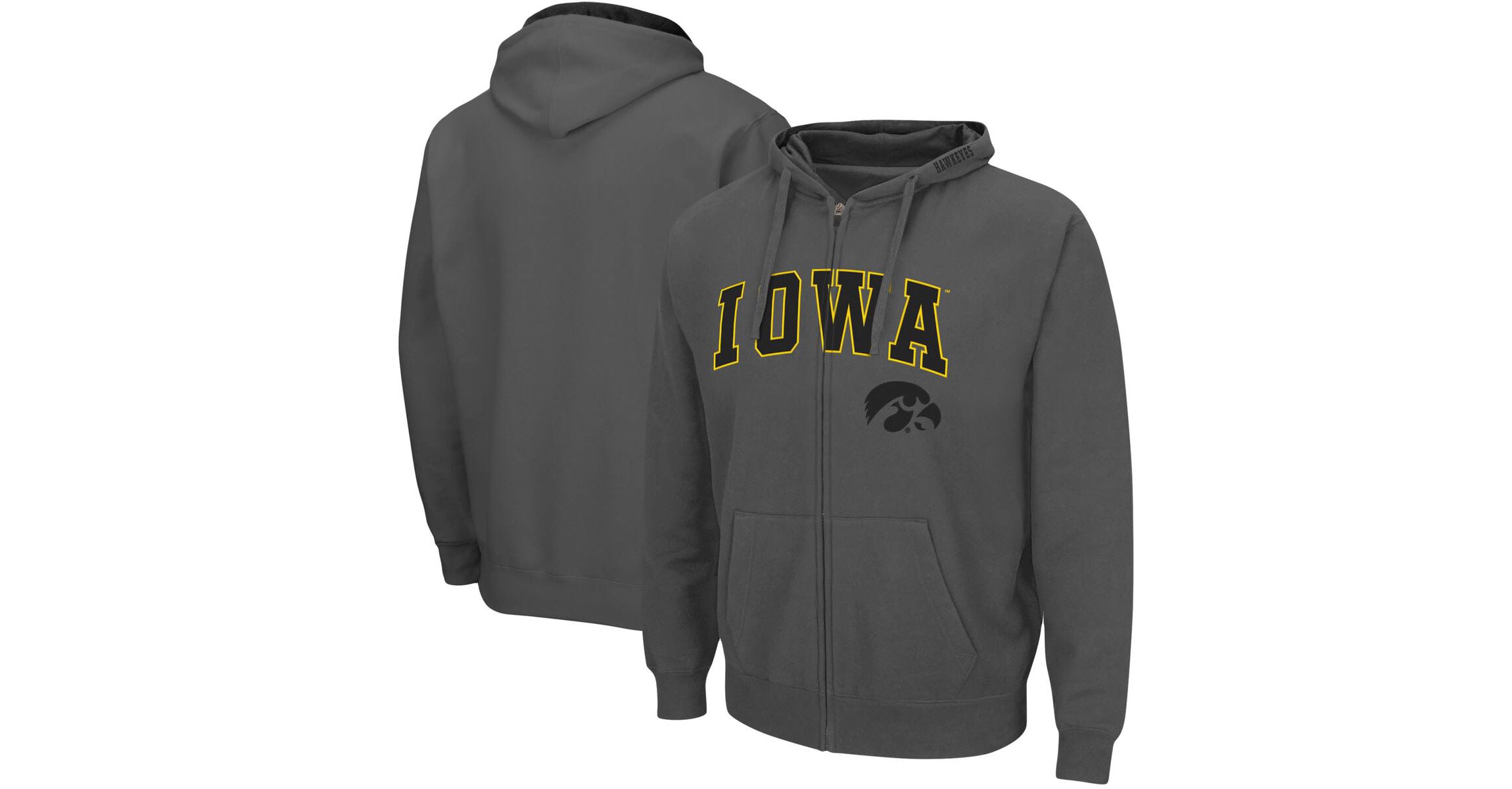 NCAA Iowa Hawkeyes Arch & Logo 3.0 Full-Zip Hoodie