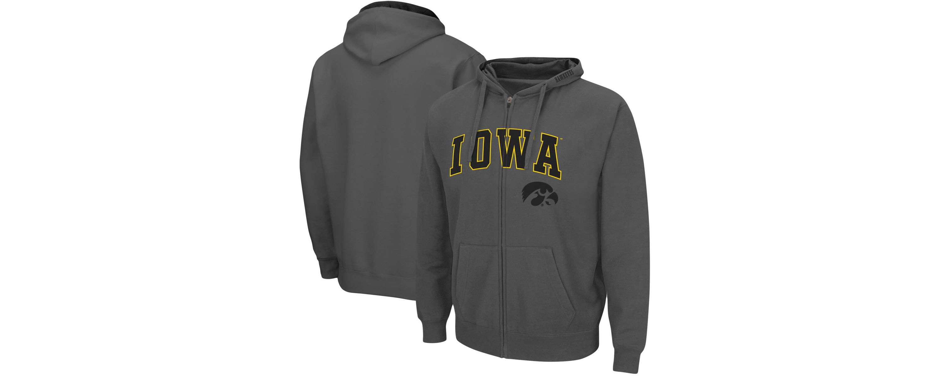 NCAA Iowa Hawkeyes Arch & Logo 3.0 Full-Zip Hoodie