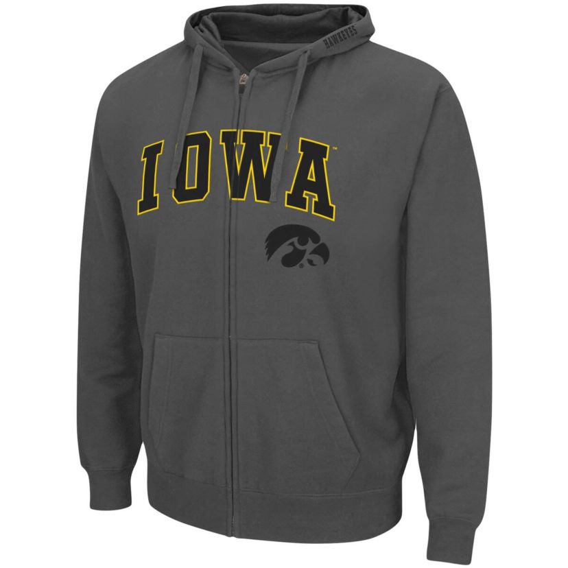 NCAA Iowa Hawkeyes Arch & Logo 3.0 Full-Zip Hoodie