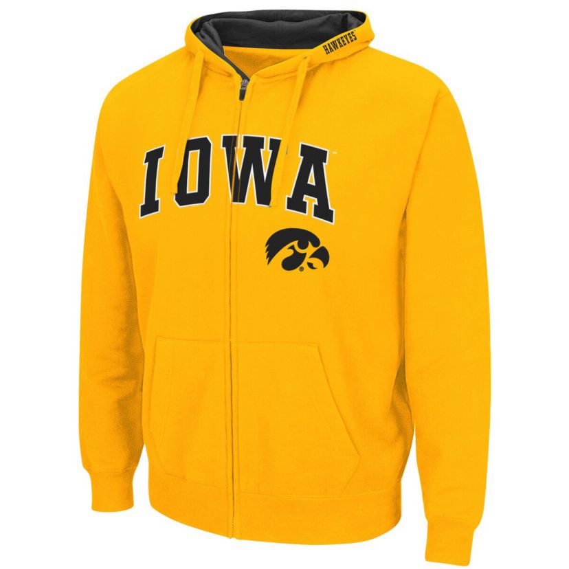 NCAA Iowa Hawkeyes Arch & Logo 3.0 Full-Zip Hoodie