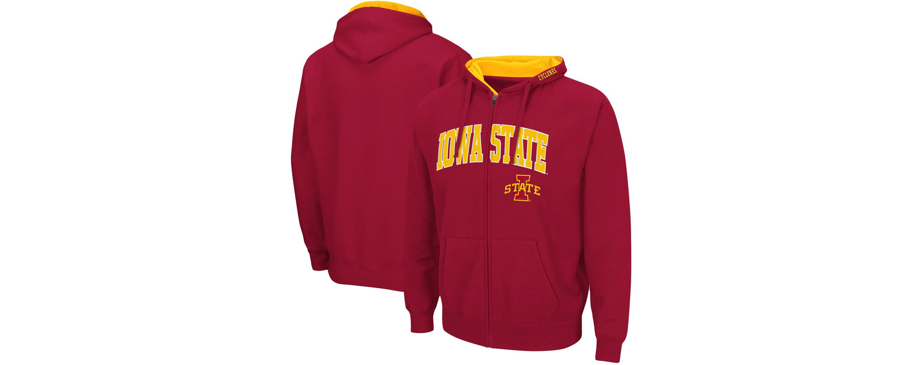 NCAA Iowa State Cyclones Arch & Logo 3.0 Full-Zip Hoodie