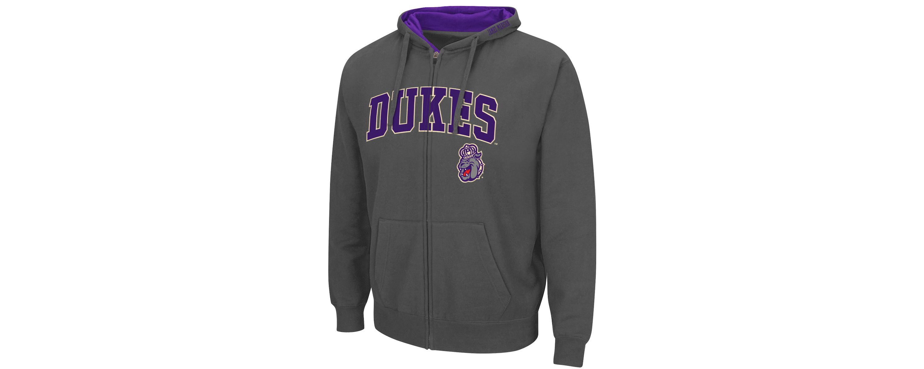 NCAA James Madison Dukes Arch & Logo 3.0 Full-Zip Hoodie