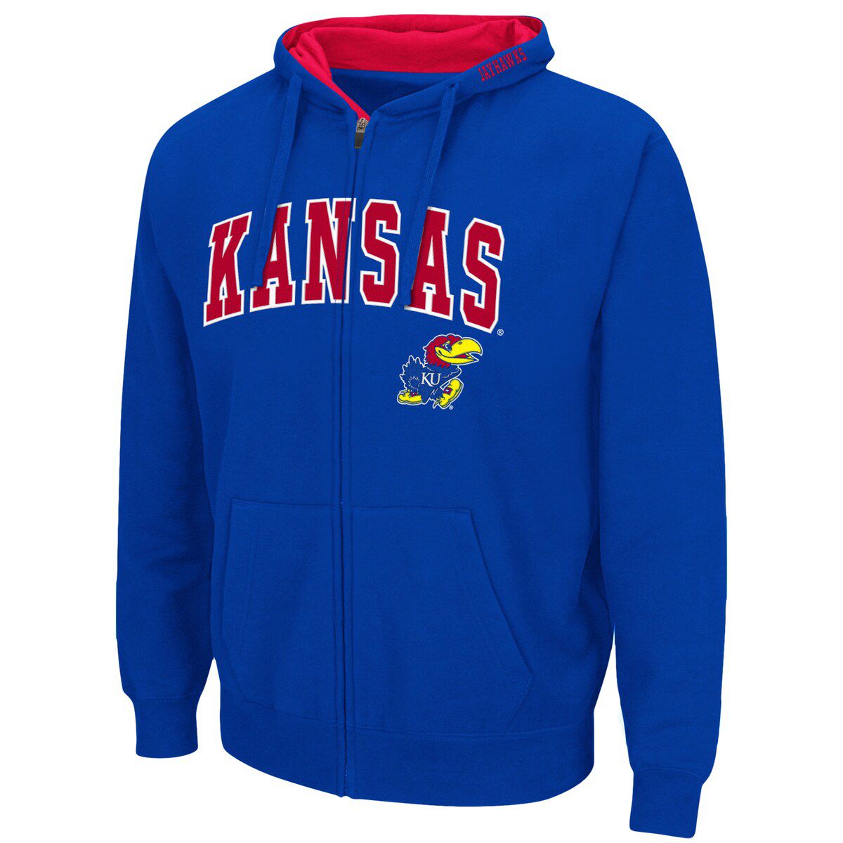 NCAA Kansas Jayhawks Arch & Logo 3.0 Full-Zip Hoodie