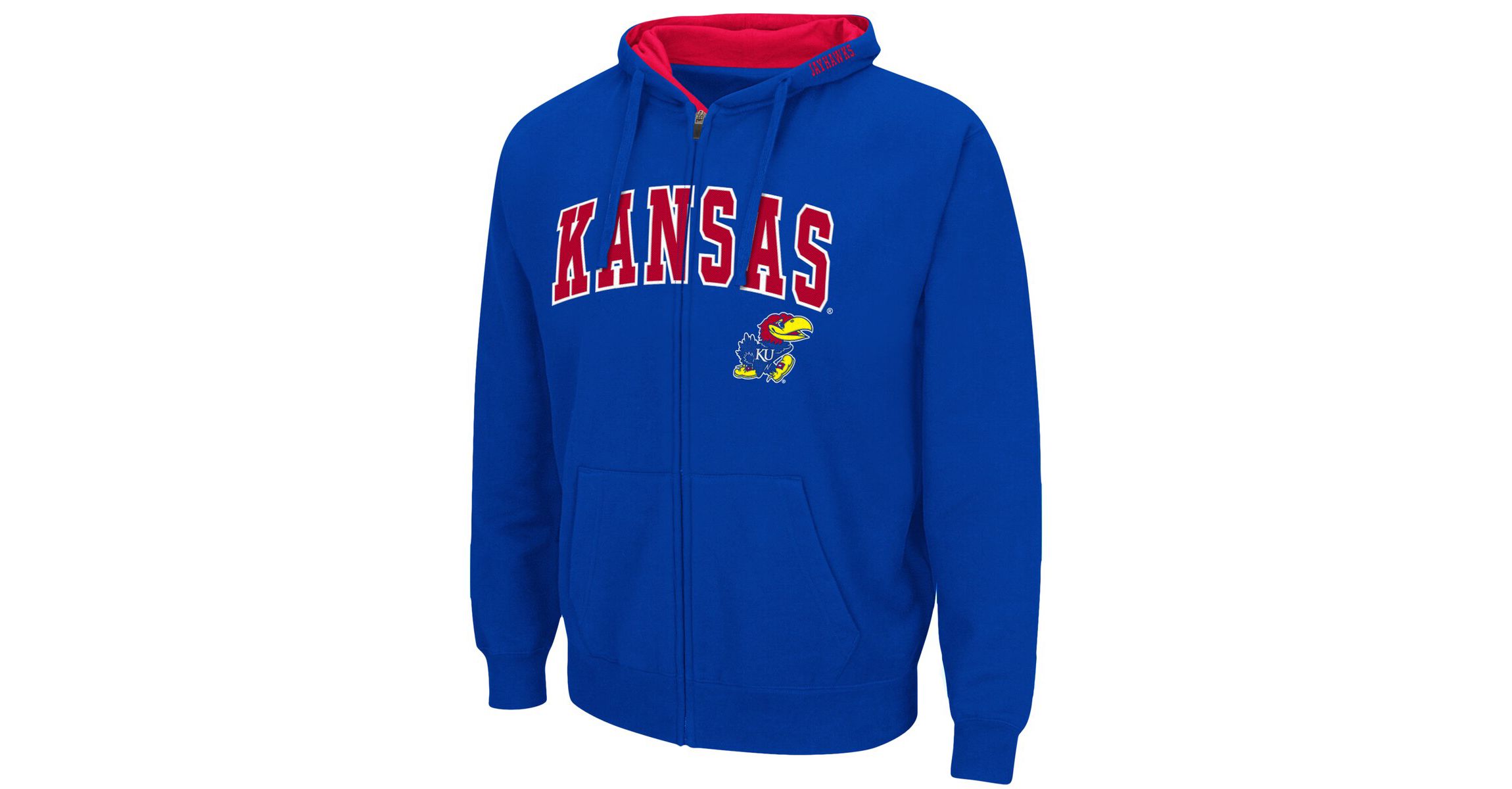 NCAA Kansas Jayhawks Arch & Logo 3.0 Full-Zip Hoodie