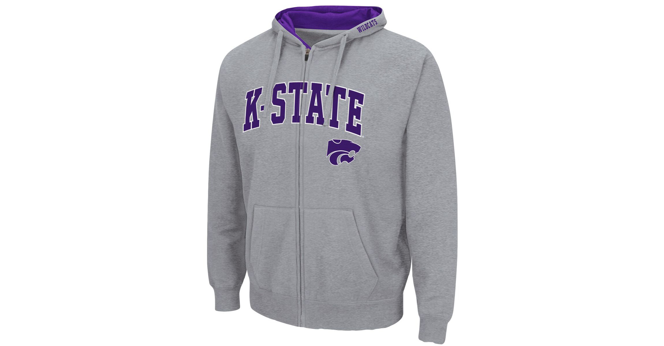 NCAA ed Kansas State Wildcats Arch & Logo 3.0 Full-Zip Hoodie