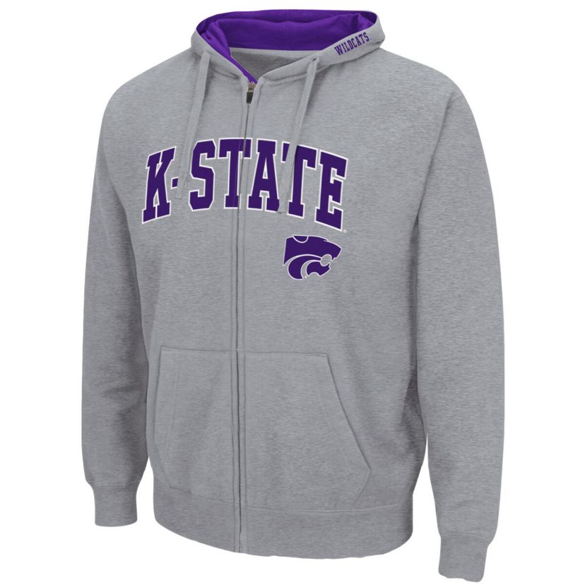 NCAA ed Kansas State Wildcats Arch & Logo 3.0 Full-Zip Hoodie