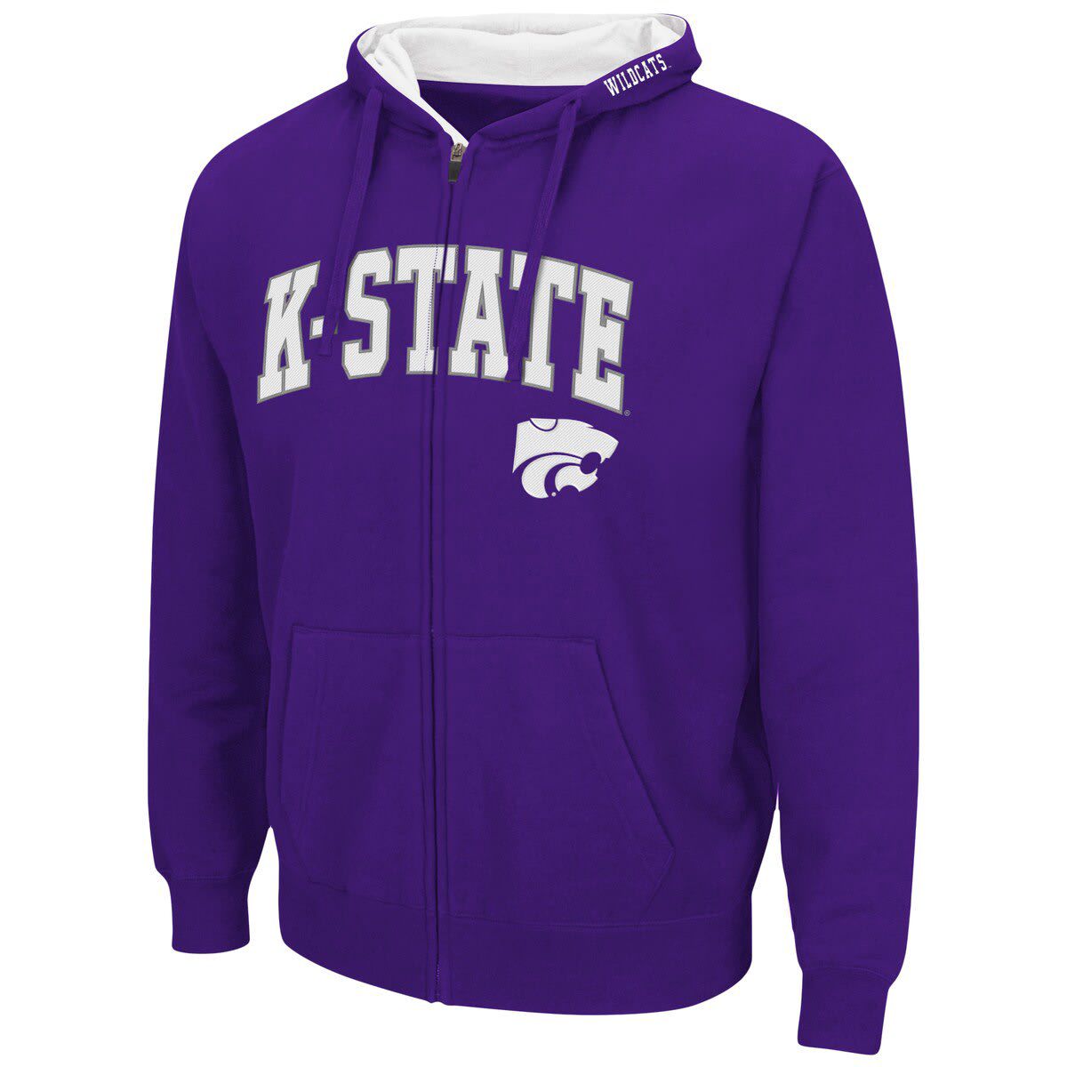 NCAA Kansas State Wildcats Arch & Logo 3.0 Full-Zip Hoodie