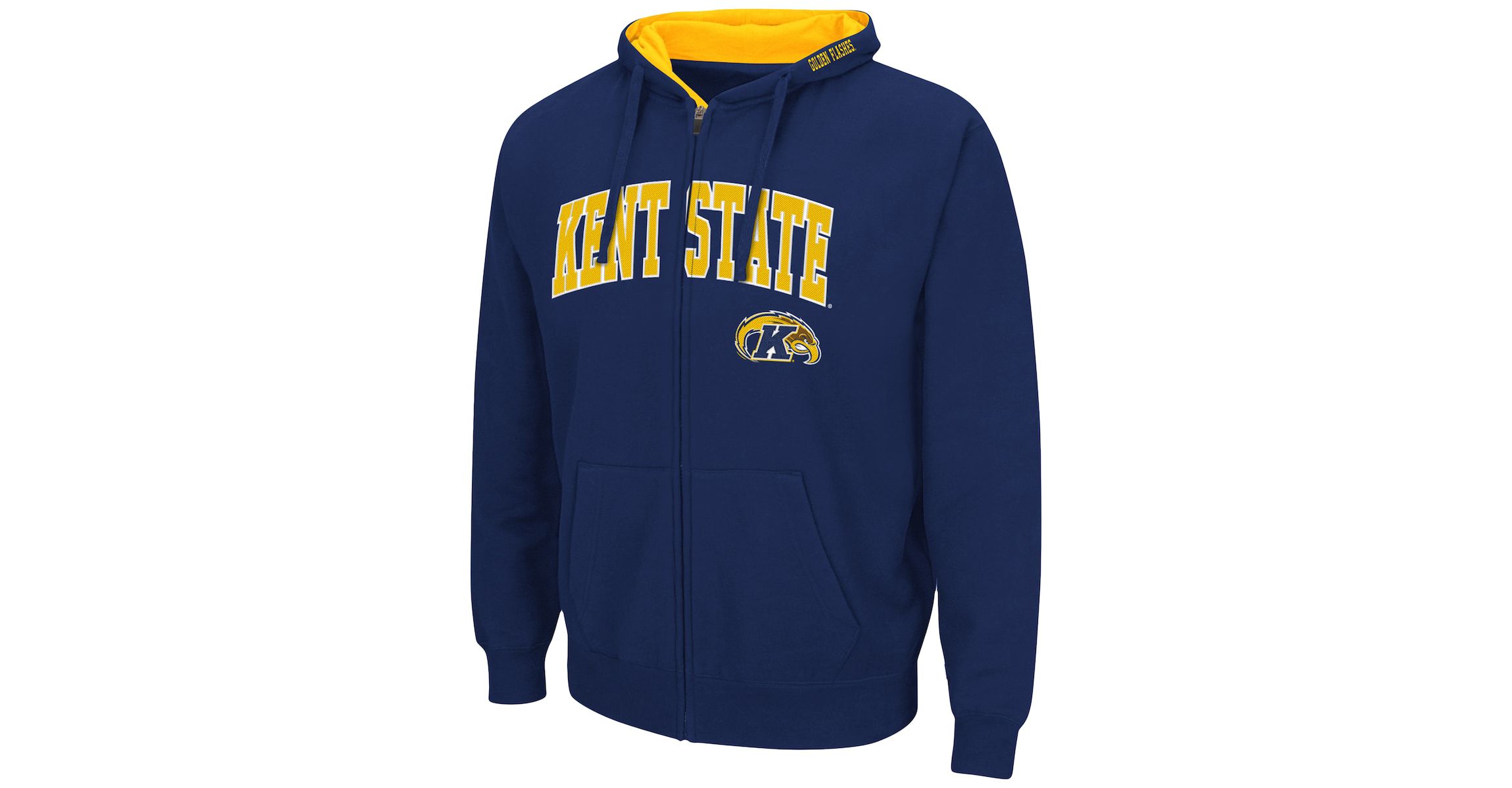 NCAA Kent State Golden Flashes Arch & Logo 3.0 Full-Zip Hoodie