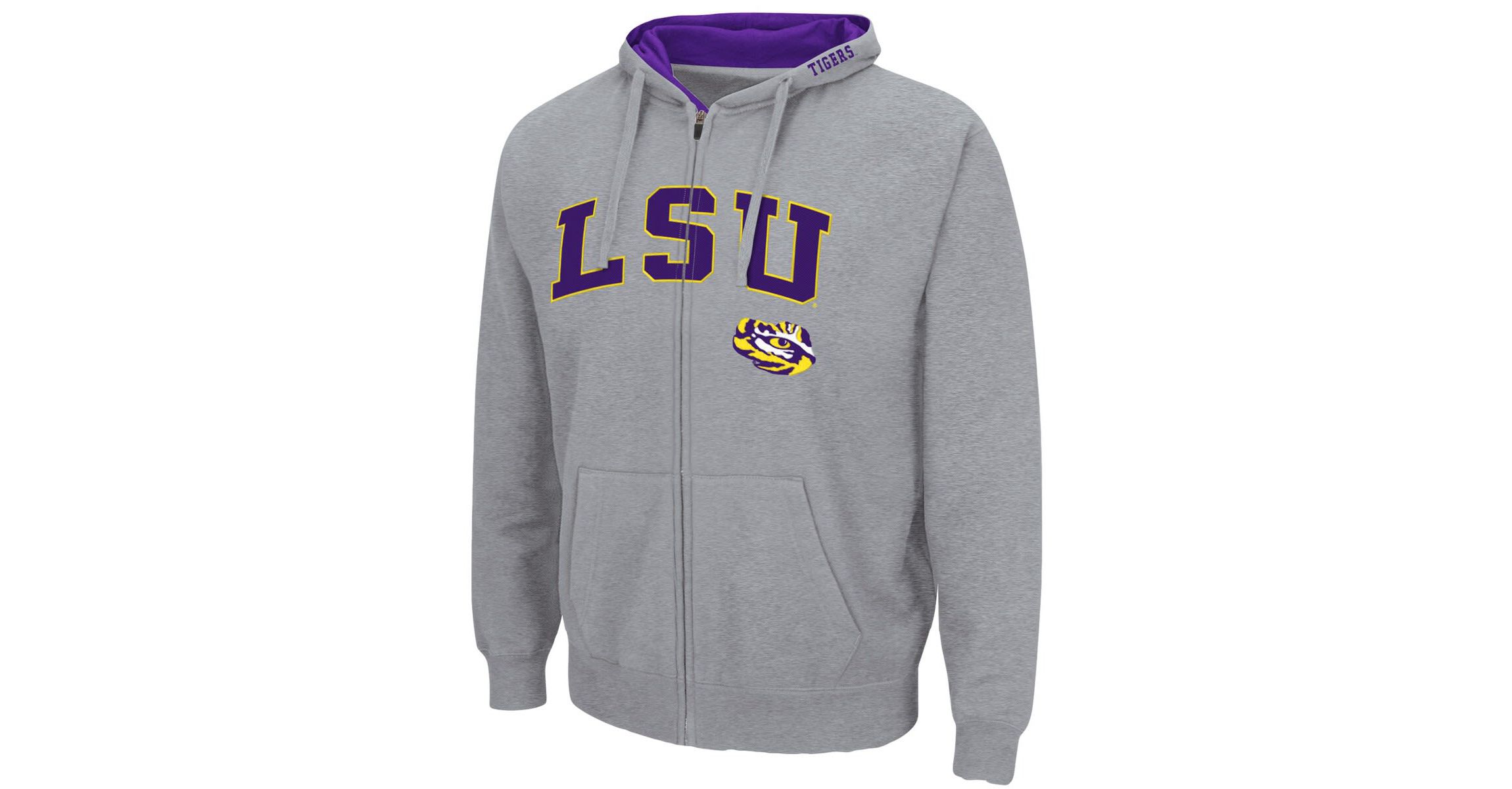NCAA ed LSU Tigers Arch & Logo 3.0 Full-Zip Hoodie