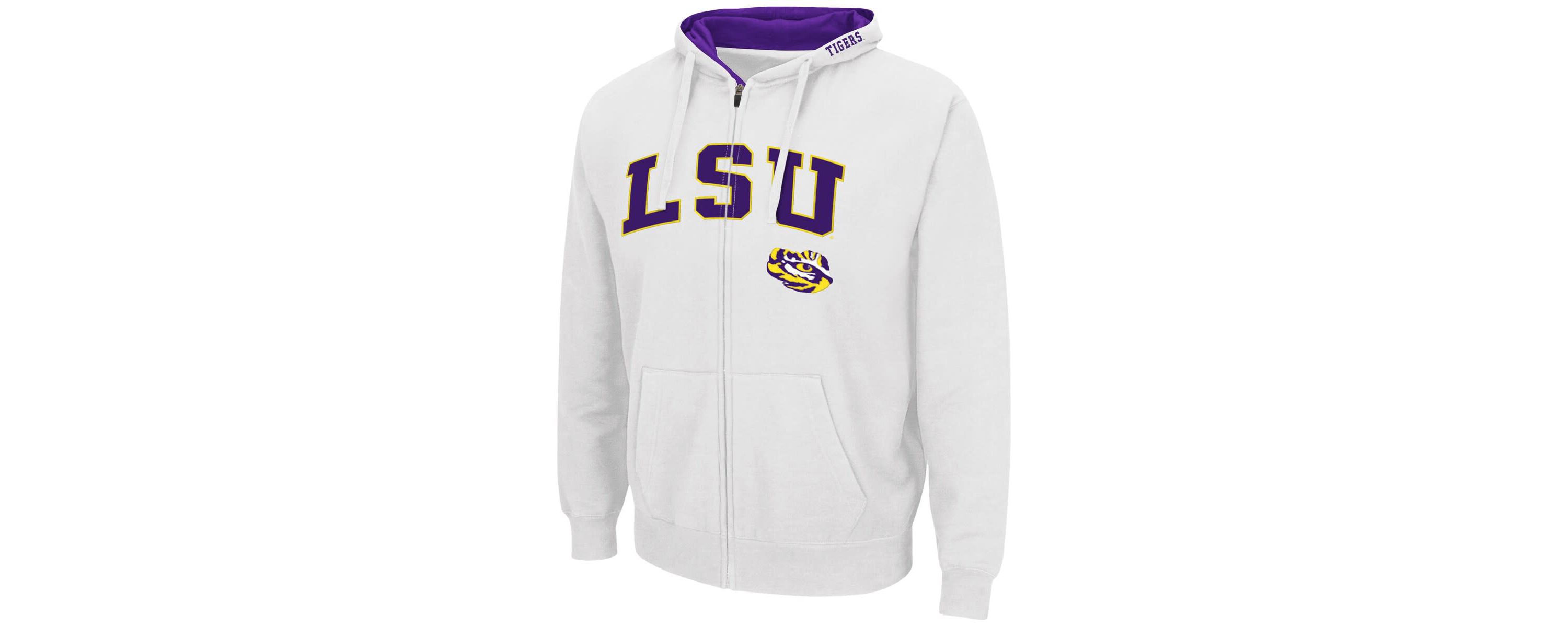 NCAA LSU Tigers Arch & Logo 3.0 Full-Zip Hoodie