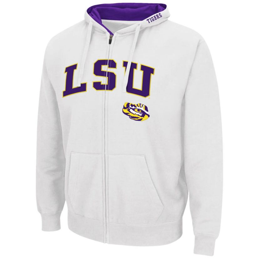 NCAA LSU Tigers Arch & Logo 3.0 Full-Zip Hoodie