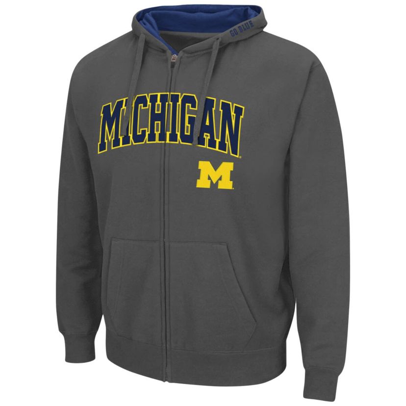 NCAA Michigan Wolverines Arch & Logo 3.0 Full-Zip Hoodie